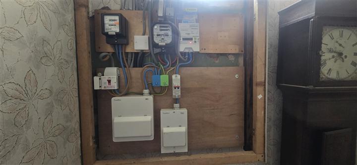 New consumer units installed and certified